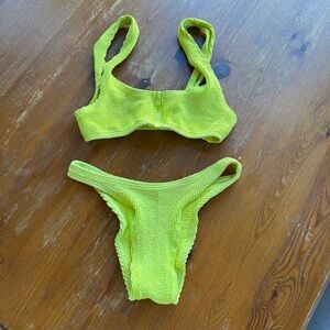 Bond-Eye Ribbed Bikini Top & Bottoms